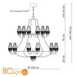 Люстра Patrizia Garganti Ontherocks PG006 - Схема